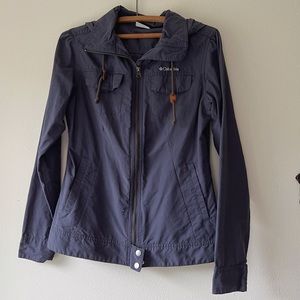 Womens Columbia blue zip up lightweight jacket‎ M
